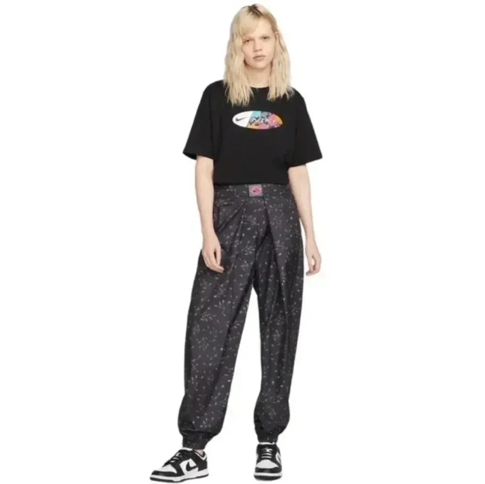 NIKE Icon Clash Oversized Mid-Rise Rosebud Gorpcore Style Joggers(S)